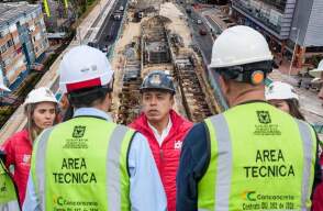 Obras del paso deprimido de la calle 100