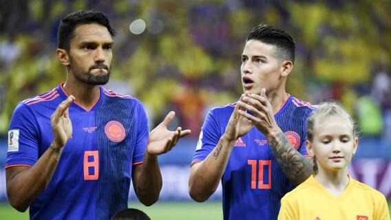 Abel Aguilar y James Rodríguez Abel Aguilar y James Rodríguez