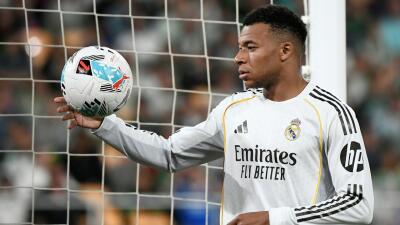 Kylian Mbappé, delantero del Real Madrid. 