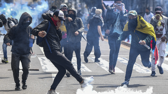 349090_BLU Radio. Manifestaciones en Bogotá / Foto: AFP