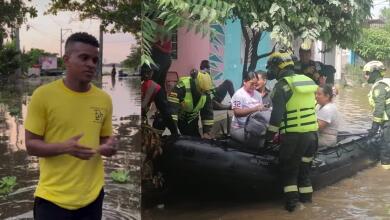 Darwin Andrade pidió ayuda por las afectados del invierno en Montería.