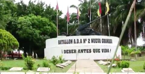  Batallón de Artillería de Defensa Antiaérea No. 2 Nueva Granada, ubicado en Barrancabermeja.