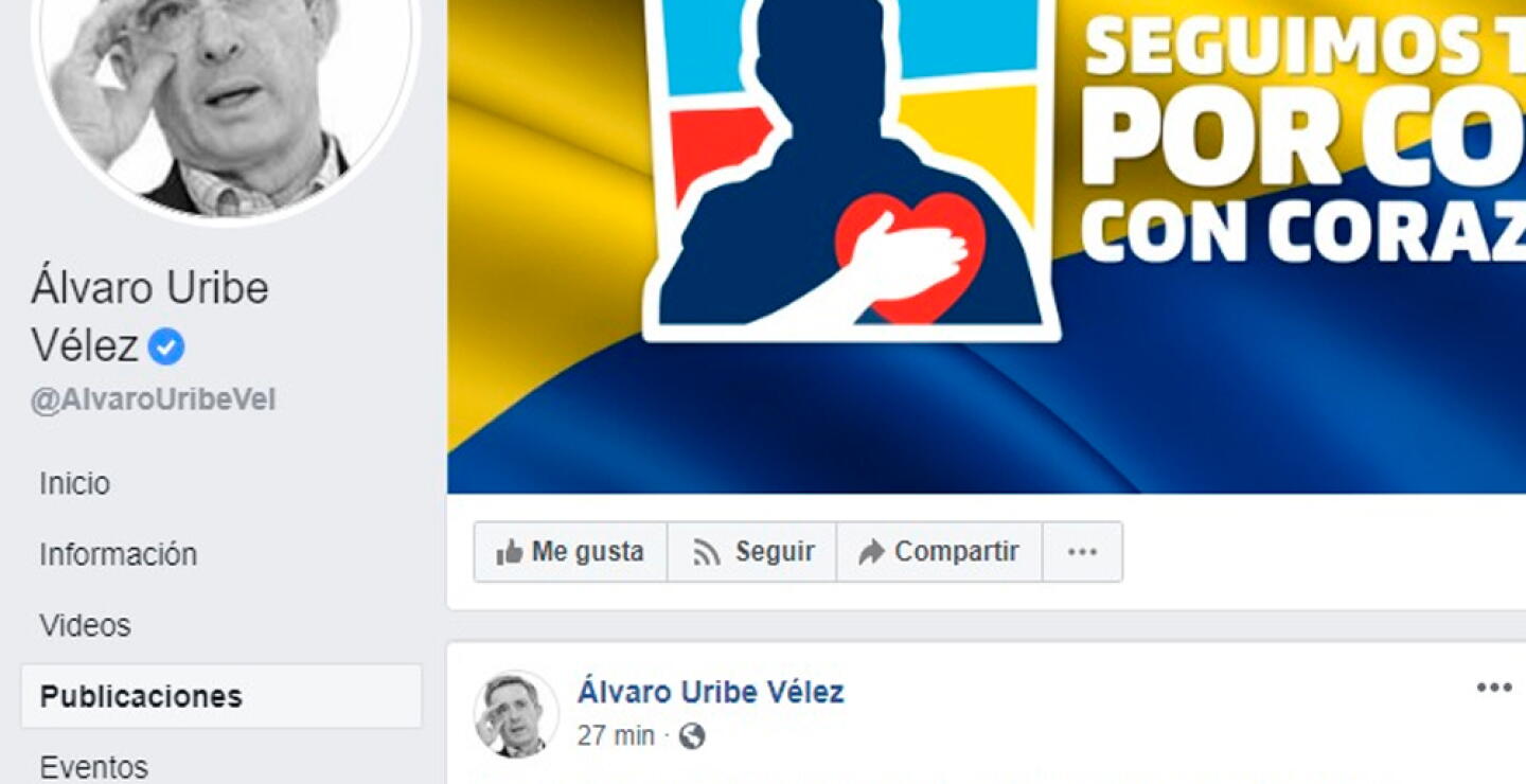 348828_Bloquean Twitter de Uribe // Foto: Facebook