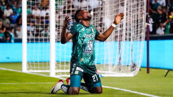 Díber Cambindo marcó dos goles con León en la Leagues Cup. 