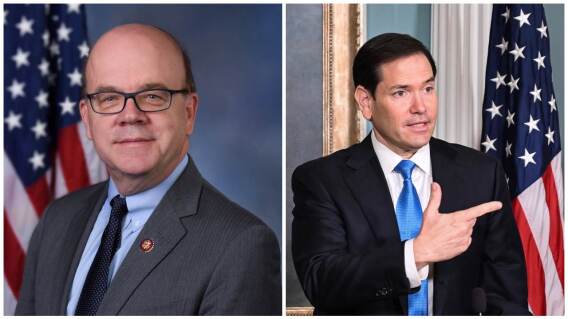 El congresista demócrata James Patrick McGovern y el secretario de Estado, Marco Rubio. El congresista demócrata James Patrick McGovern y el secretario de Estado, Marco Rubio.