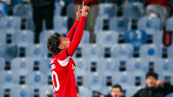 Richard Ríos, volante colombiano que juega en Benfica. 