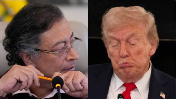 Gustavo Petro y Donald Trump Gustavo Petro y Donald Trump