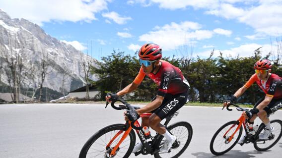 Egan Bernal en la etapa 4 del Tour de Romandía 2024. Egan Bernal en la etapa 4 del Tour de Romandía 2024.