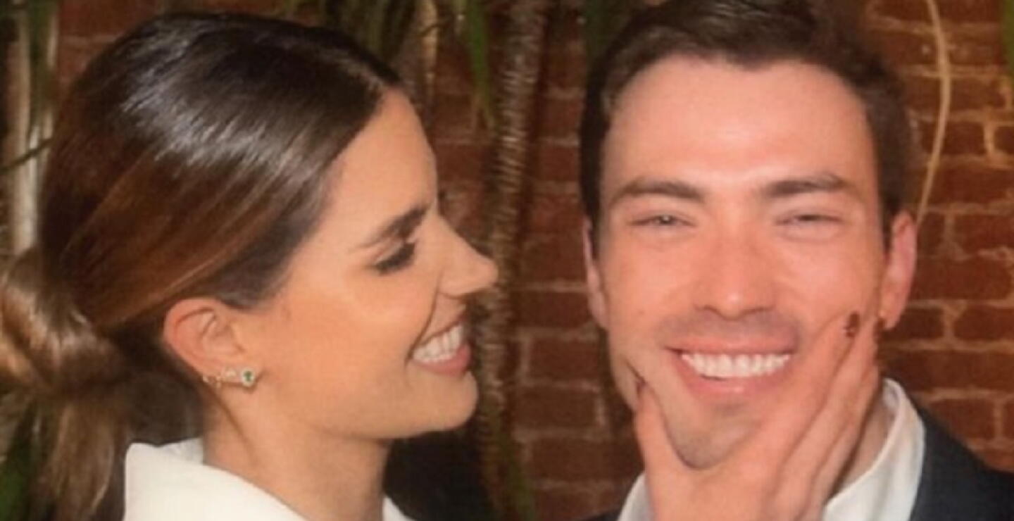 Así llegó Gabriela Tafur al altar para contraer matrimonio con Esteban Santos
