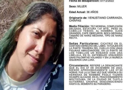 Paola Yazmín Ocampo, profesora hallada muerta en cisterna de colegio