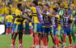 Jugadores de Colombia celebrando un gol