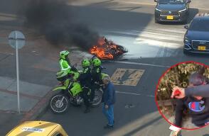  'Paloterapia' a presunto ladrón en Bogotá