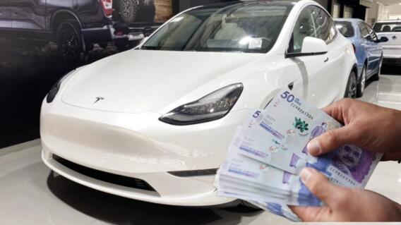 Conoce los salarios mínimos que debes ahorrar por un Tesla