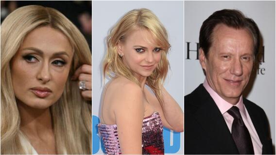 Paris Hilton, Anna Faris y James Woods. Paris Hilton, Anna Faris y James Woods.