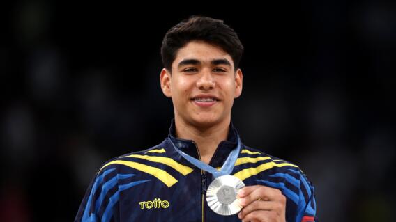 Ángel Barajas, gimnasta colombiano, ganó medalla de plata en los Juegos Olímpicos de París 2024 Ángel Barajas, gimnasta colombiano, ganó medalla de plata en los Juegos Olímpicos de París 2024