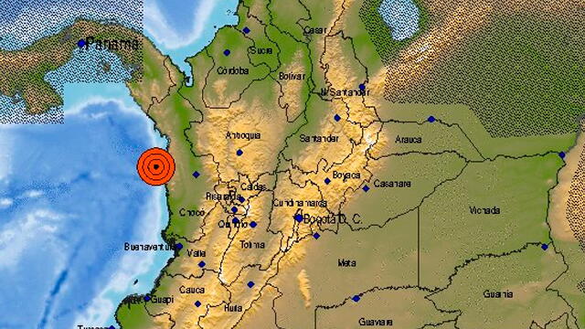 Temblor de tierra en Chocó se sintió en Antioquia y otras regiones