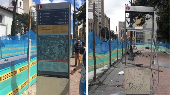 309248_BLU Radio. daños hinchas//Foto: Twitter @TransMilenio