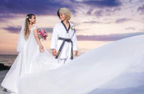 Tarzán, exparticipante del Desafío, contrajo matrimonio: así fue su particular traje de bodas