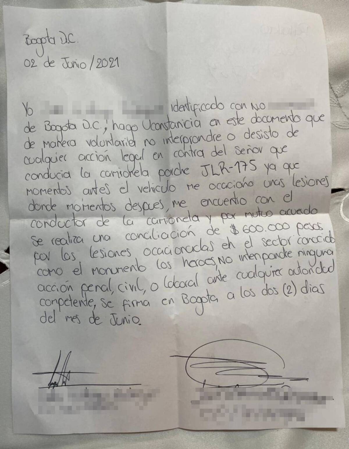 ACUERDO ENTRE MANIFESTANTE Y EL DUEÑO DEL PORSHE.jpeg