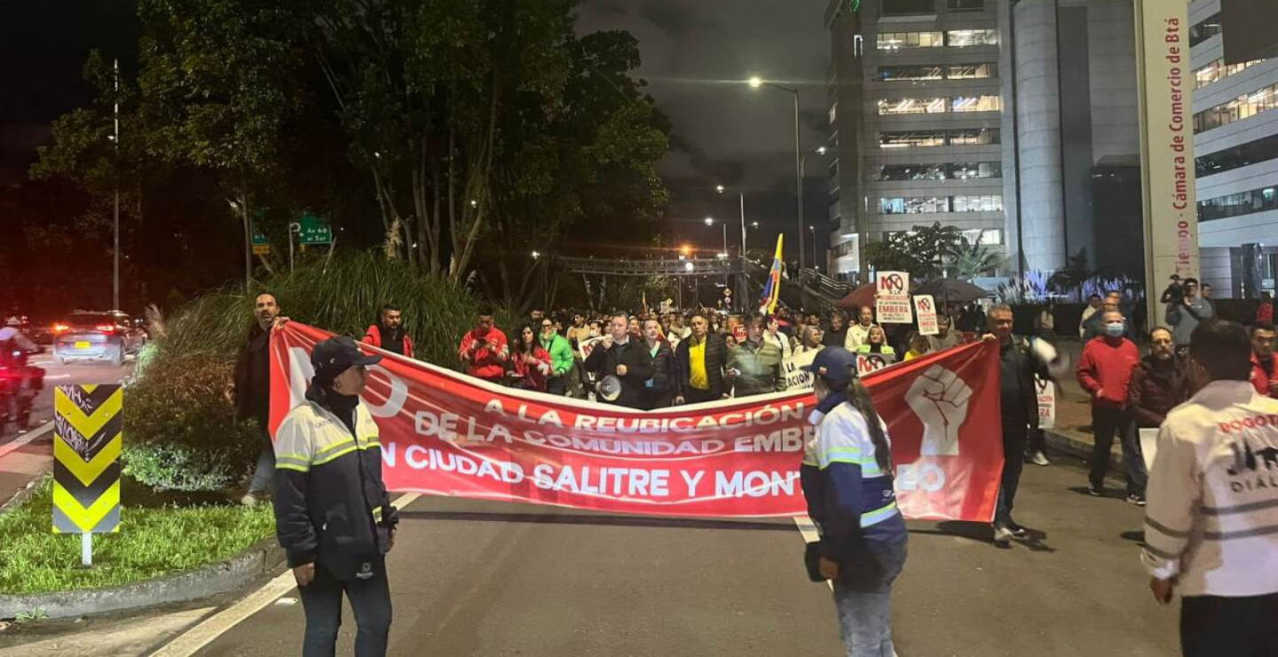 Bloqueos en la calle 26.