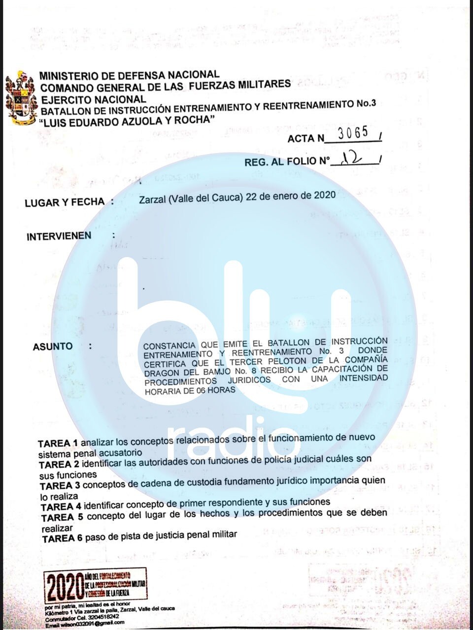 Documentos exclusivos BLU Radio