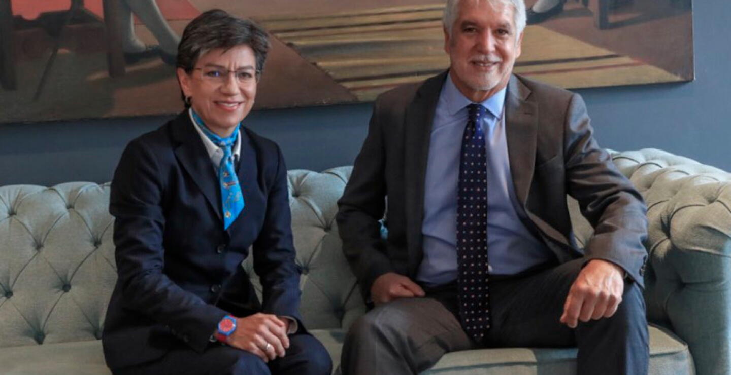 347208_BLU Radio. Claudia López y Enrique Peñalosa / Foto: Alcaldía de Bogotá