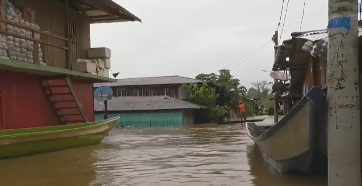 Lluvias en el Medio Baudó dejan 3.700 familias damnificadas: las calles se volvieron ríos