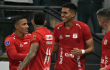 Jugadores del América de Cali festejando anotación en Copa Sudamericana.