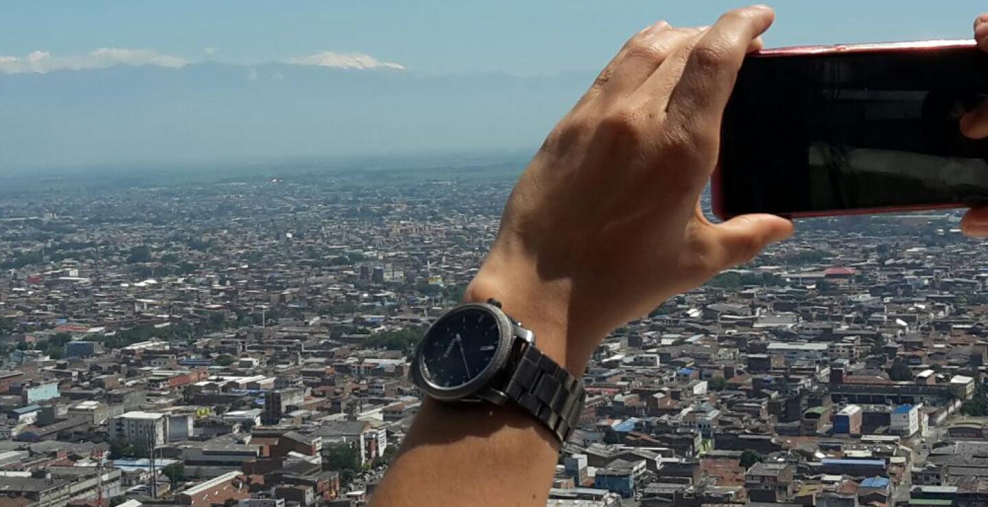 277084_Vista del Nevado del Huila desde Cali. Foto: Blu Radio.