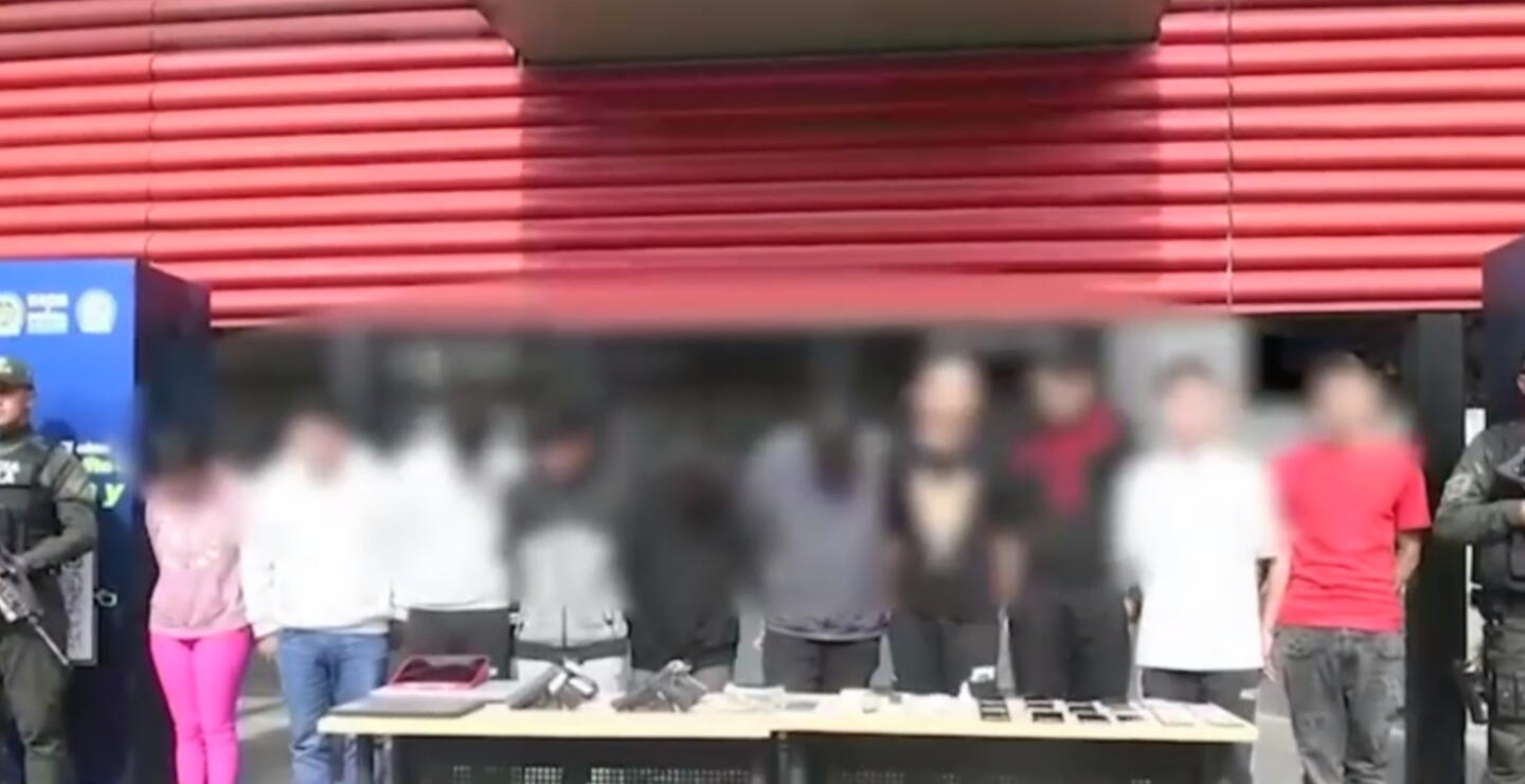 Cayó una banda criminal que se dedicaba a secuestrar y extorsionar extranjeros en Medellín