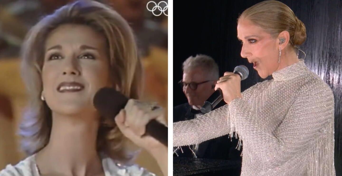 Así fue la presentación de Céline Dion en los Juegos Olímpicos Atlanta 1996