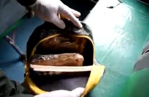 303846_Blu Radio/ Droga en maletín de colegio. Foto: Cortesía