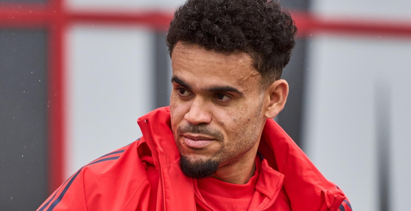 Luis Díaz en uno de los entrenamientos con Bayern Múnich.