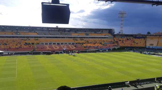 Así luce el estadio Nemesio Camacho El Campín, a tres horas del encuentro frente a Nacional. Así luce el estadio Nemesio Camacho El Campín, a tres horas del encuentro frente a Nacional.