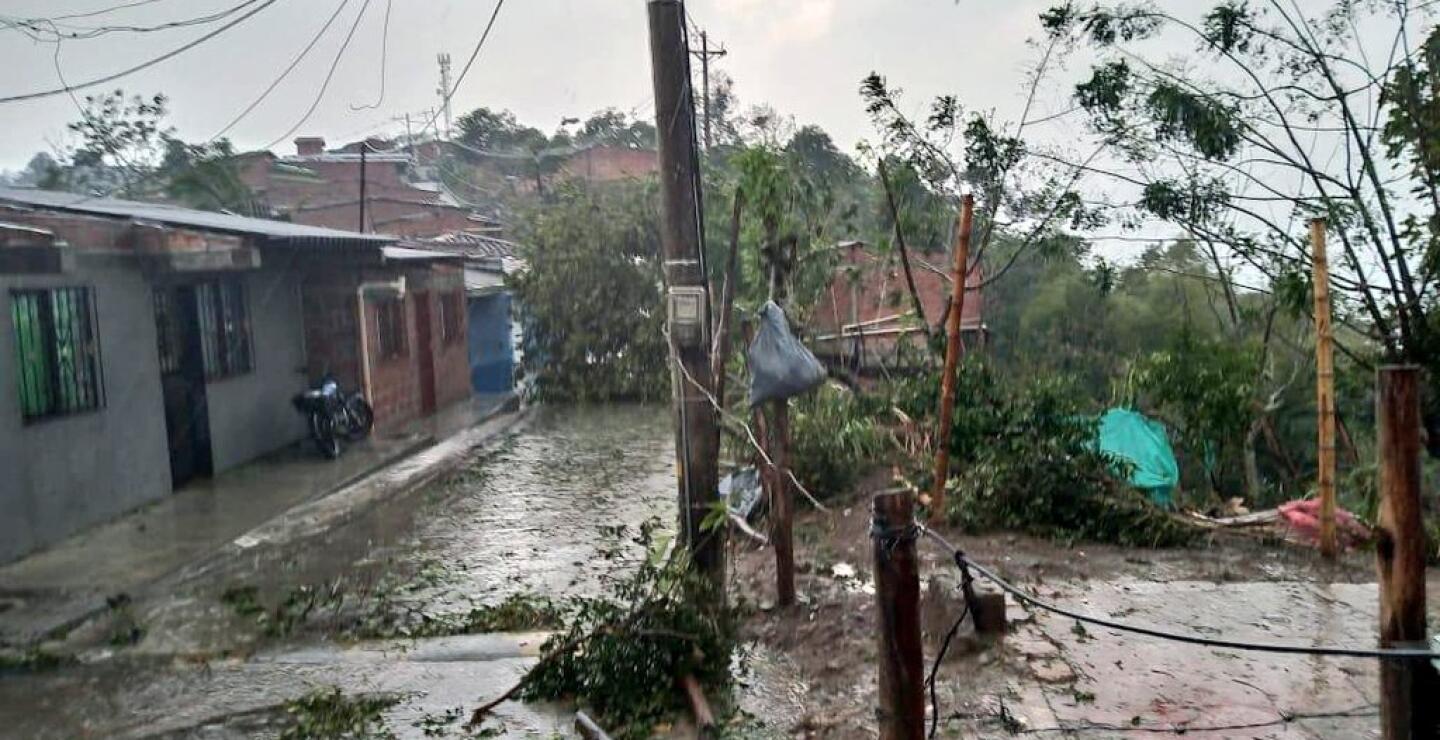 358990_Emergencia en Santa Bárbara por vendaval y fuertes lluvias. / Foto Gobernación de Antioquia
