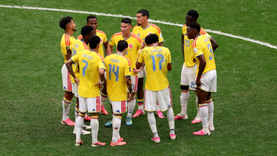 Selección Colombia en el partido ante la Selección de Suiza 
