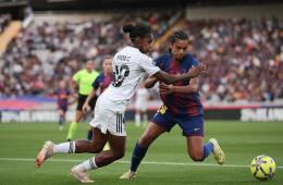 Linda Caicedo en el partido más reciente del Real Madrid femenino