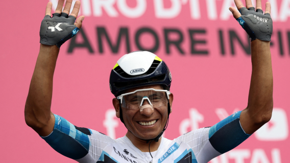 Nairo Quintana, del Movistar Team, corre el cuarto Giro de Italia de su carrera en el 2025