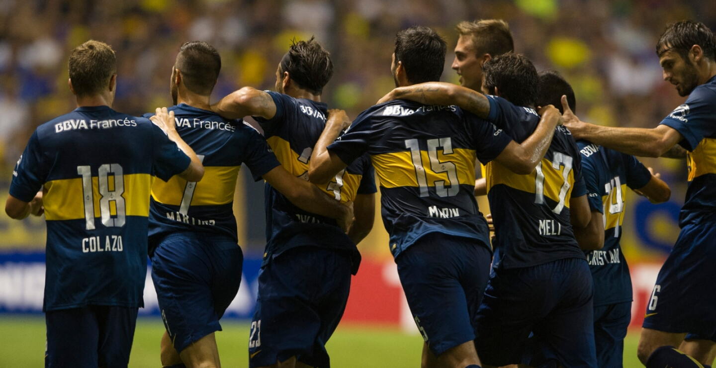 Daniel Osvaldo en su paso por Boca Juniors. 