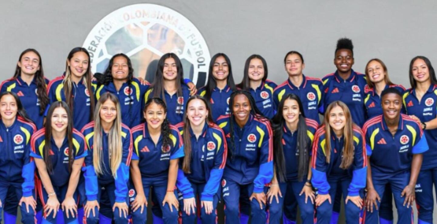 Jugadoras de la Selección Colombia femenina Sub-20