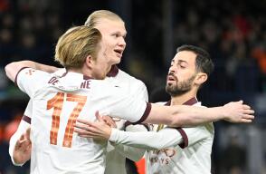Erling Haaland celebra su primer gol con Manchester City vs. Luton, en la FA Cup Erling Haaland celebra su primer gol con Manchester City vs. Luton, en la FA Cup