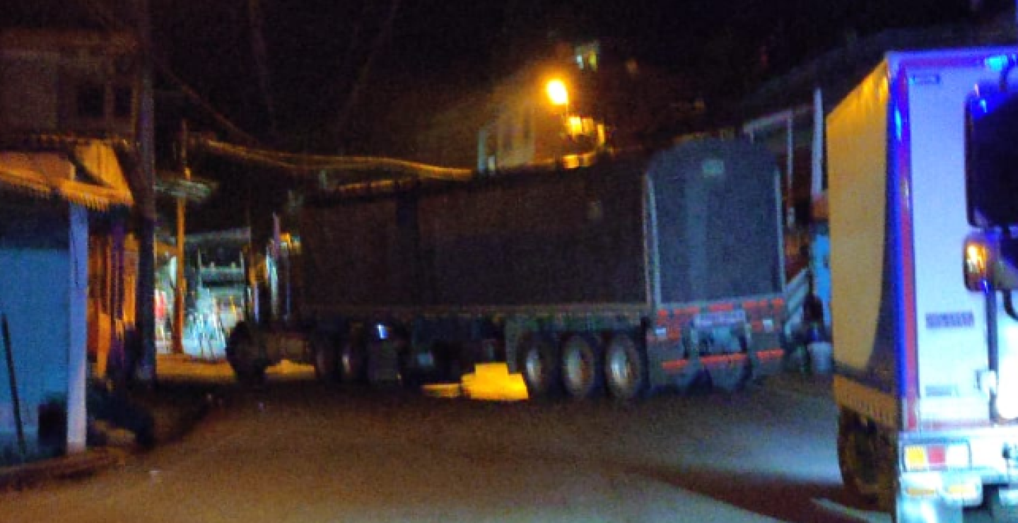 Posible explosivo en vehículo atacado en Puerto Valdivia 