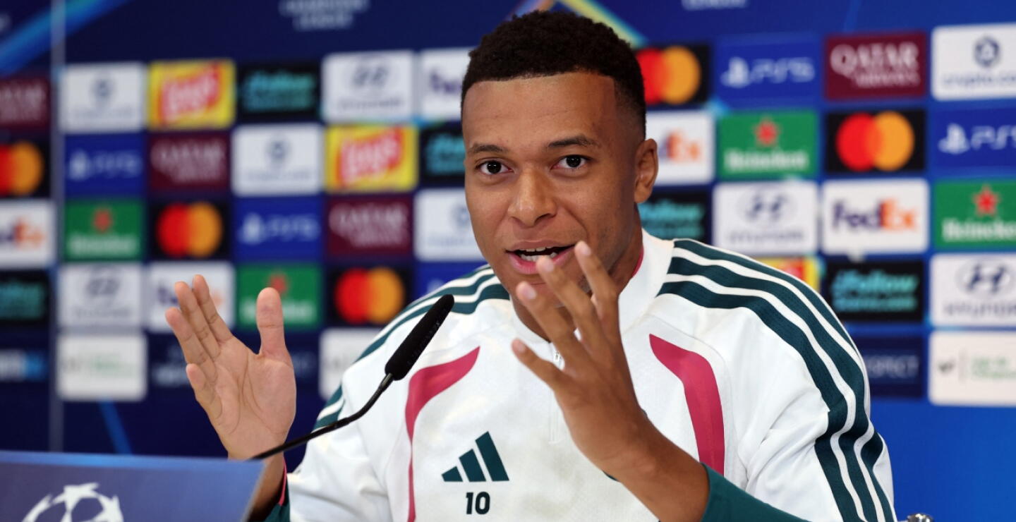 Kylian Mbappé, delantero del Real Madrid. 