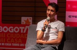 Egan Bernal, ciclista colombiano. Egan Bernal, ciclista colombiano.