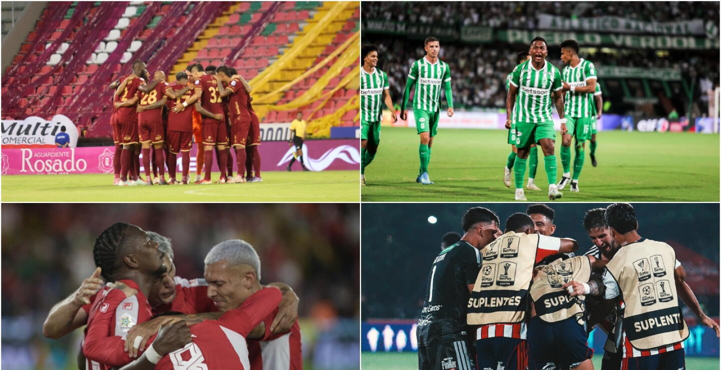 Tolima vs. Nacional y Santa Fe vs. Junior en las semifinales de la Liga I-2026.
