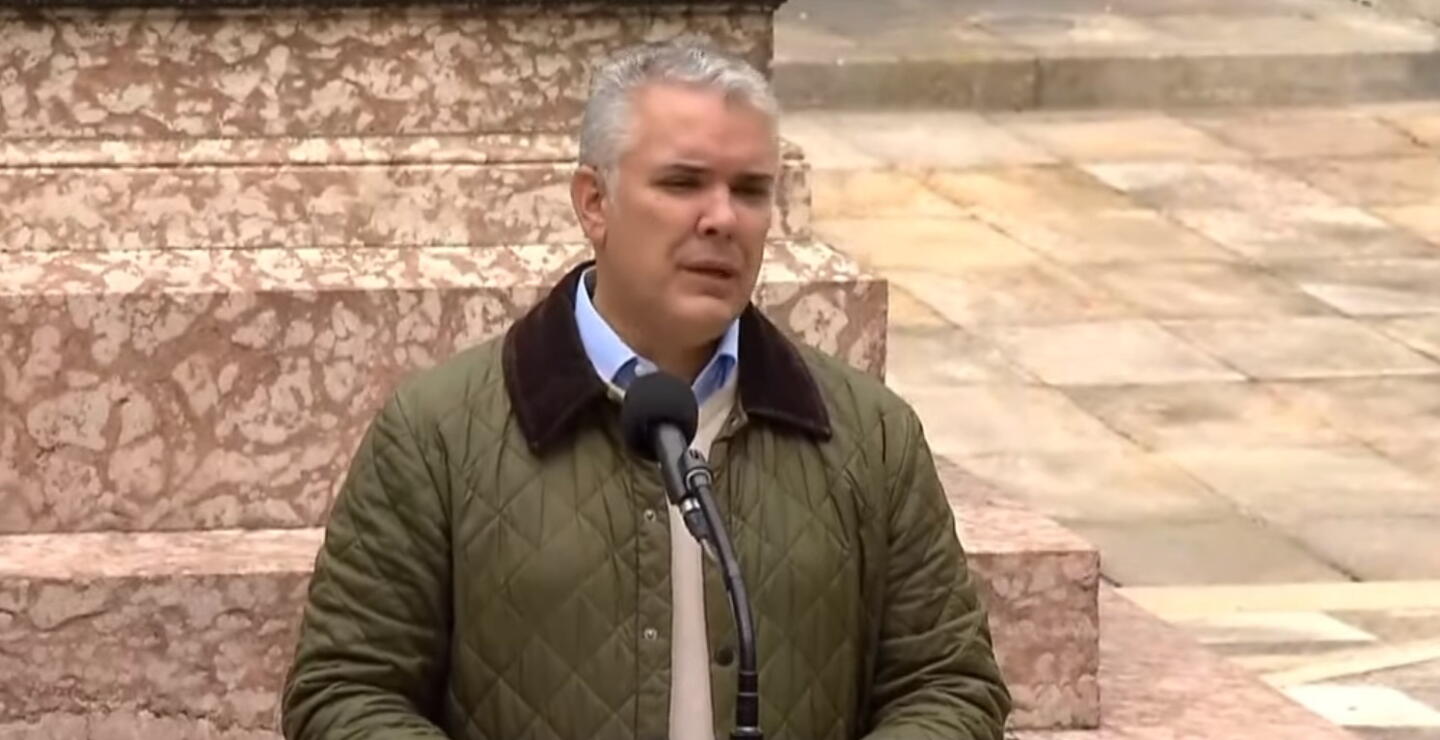 Iván Duque tras ejercer su derecho al voto 