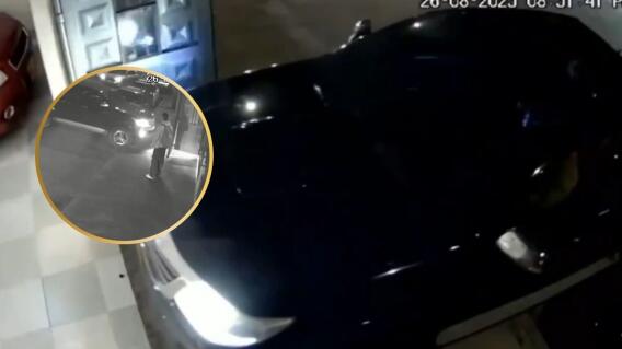 Cámaras de seguridad captan intento de robo a camioneta Cámaras de seguridad captan intento de robo a camioneta