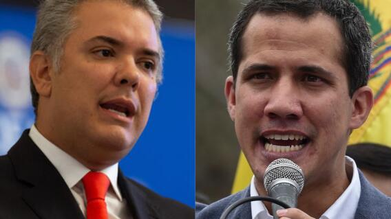 353093_BLU Radio. Iván Duque y Juan Guaidó / Fotos: AFP 353093_BLU Radio. Iván Duque y Juan Guaidó / Fotos: AFP