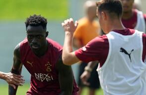 Dávinson SánChez en una de las sesiones con Galatatasary, previo al inicio de la Liga de Turquía. 