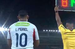 Luis Fernando Muriel hizo su debut con Junior de Barranquilla.